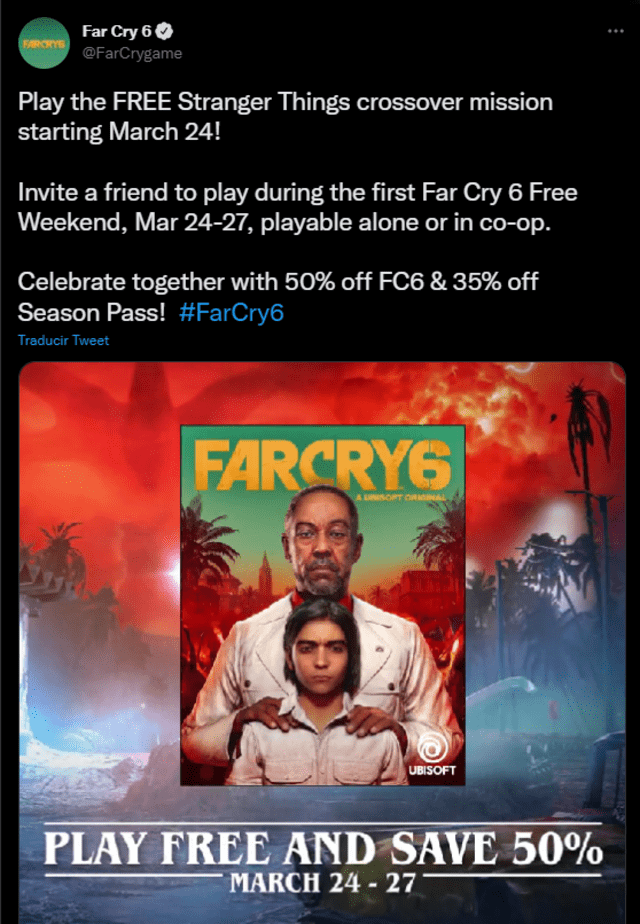 Far Cry 6 fin de semana gratis