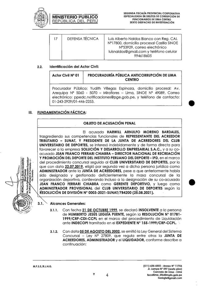  Documento sobre Jean Ferrari. Foto: Panamericana Digital 