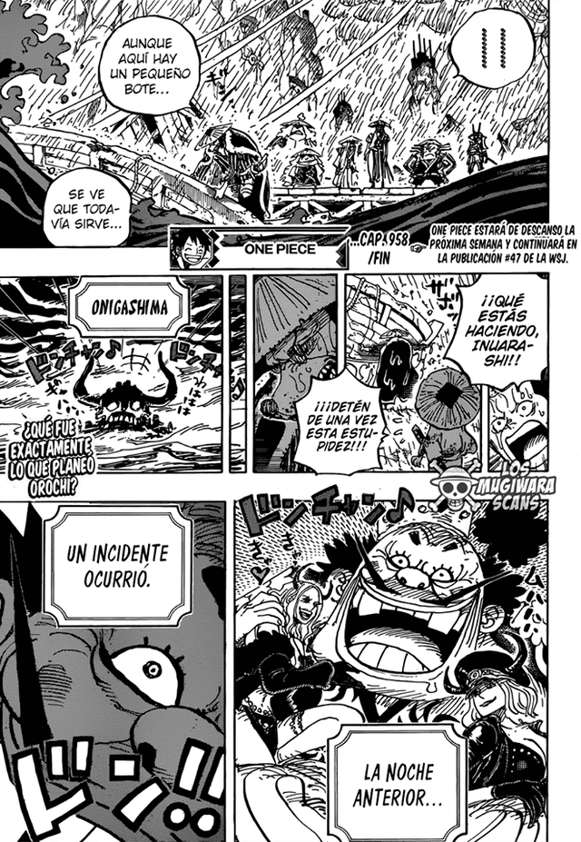 One Piece manga 958 español. Foto: Los Mugiwara Scans