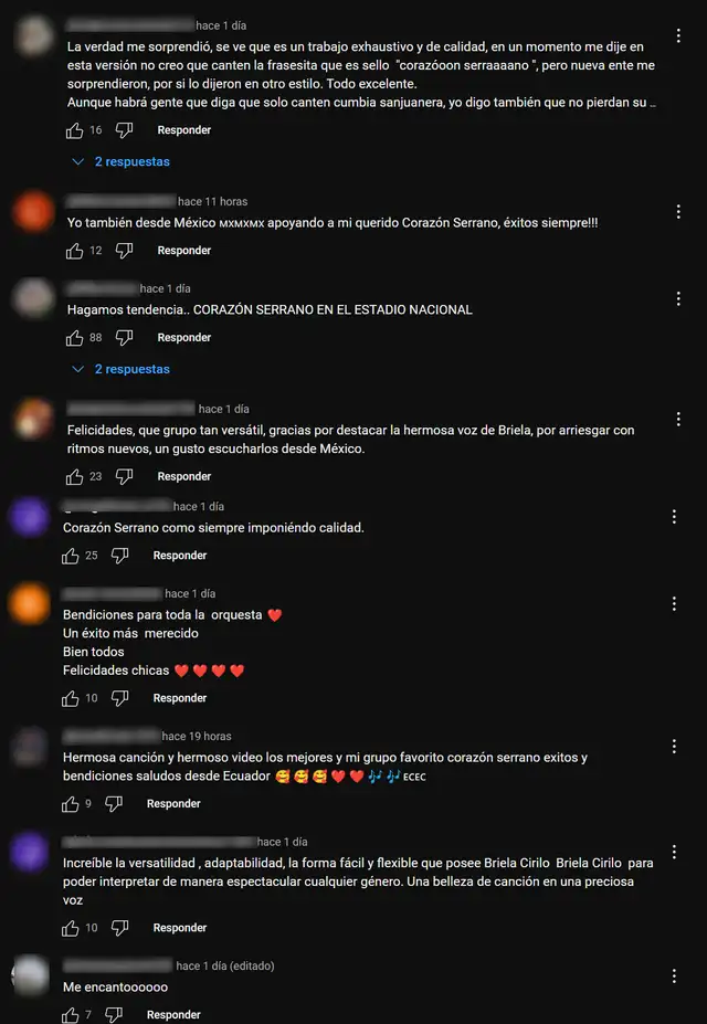 Seguidores de Corazón Serrano halagan nuevo videoclip. Foto: YouTube   