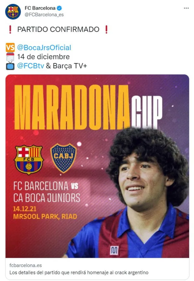 Maradona tuvo dos etapas en club catalán. Foto: FC Barcelona