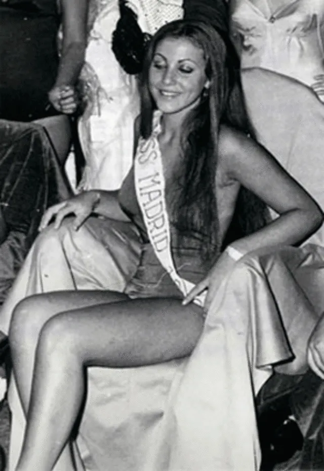 Norma cuando fue elegida Miss Madrid en 1973.