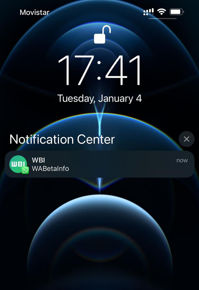 Así lucirán las notificaciones de WhatsApp en iPhone. Foto: WaBetaInfo