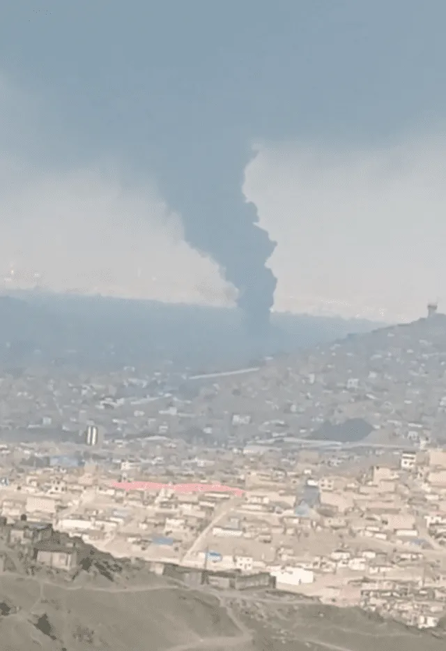 A kilómetros de distancia, el siniestro puede ser visto. Foto: Difusión   