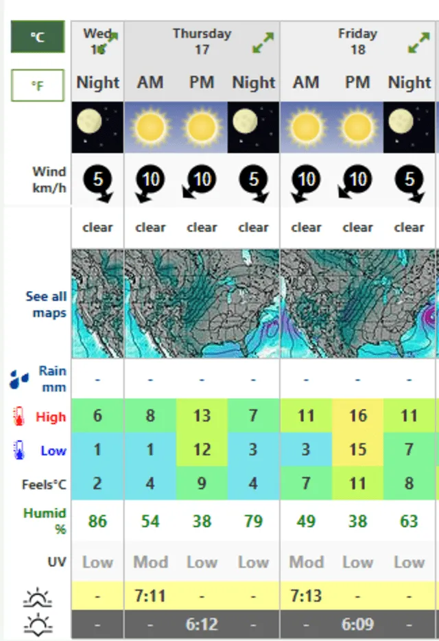  Clima en Florida Hoy 17 de octubre. Foto: Weather Forecast   