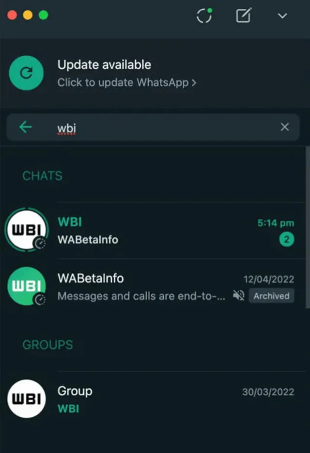 Foto: WABetaInfo