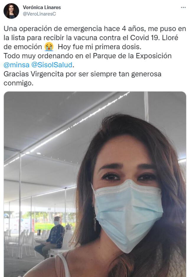 Verónica Linares explica por qué recibió vacuna contra la COVID-19