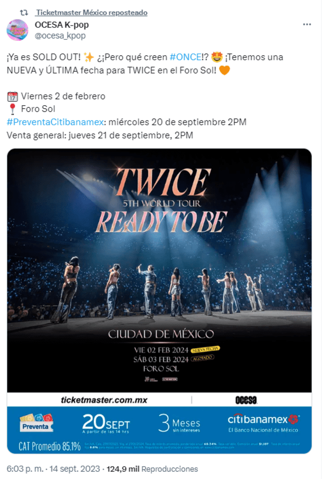 TWICE anunció fecha 2 en México 2024 ¿cuándo es el segundo concierto de las idols kpop en CDMX