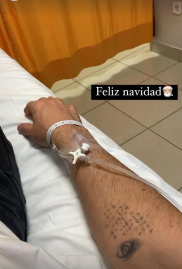 Alejandro Speitzer pasó Navidad en la cama de un hospital. Foto: Instagram/ Alejandro Speitzer