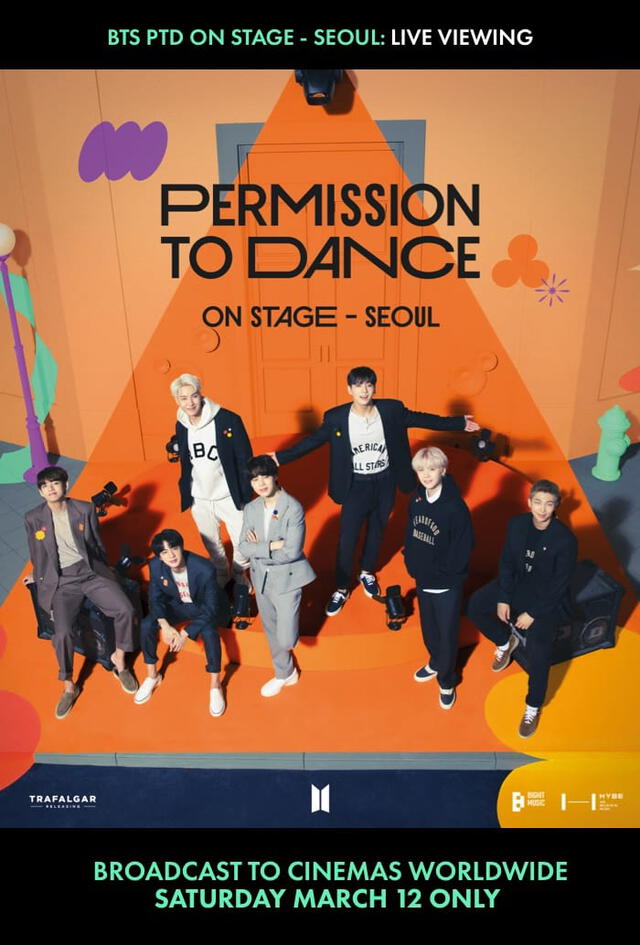 BTS, Permission to dance on stage Seúl, cines, países