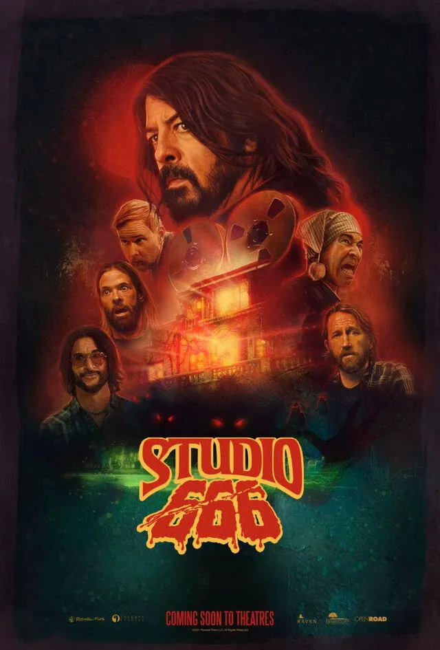 Poster oficial del filme "Terror en el estudio 666". Foto: The Foo Fighters