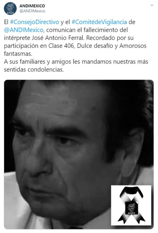 José Antonio Ferral murió