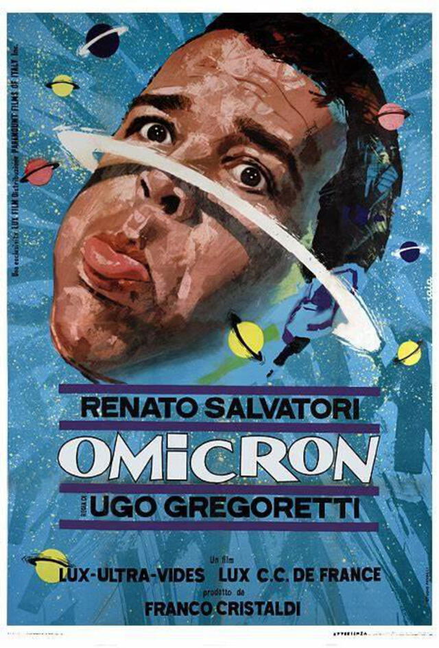 Afiche publicitario de la película Omicron. 1963. Ugo Gregoretti. Fuente: PaperBlog.