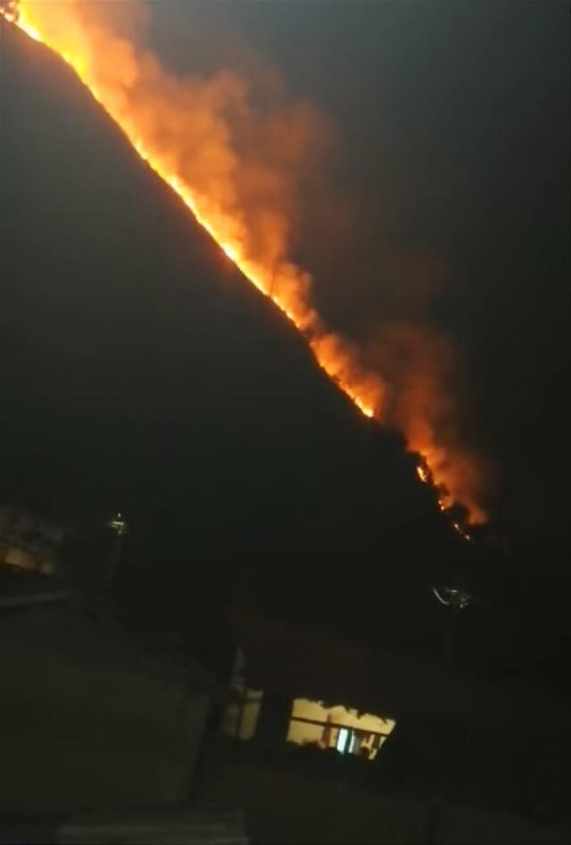 Incendio forestal en Áncash