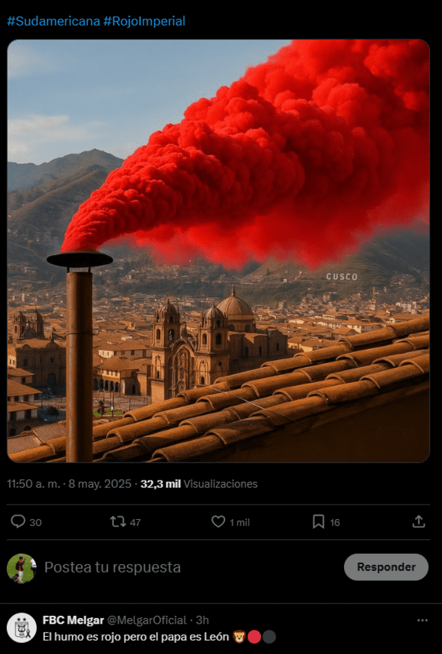 La publicación de Cienciano y la rápida respuesta de Melgar en X. Foto: captura de pantalla de X La publicación de Cienciano y la rápida respuesta de Melgar en X. Foto: captura de pantalla de X