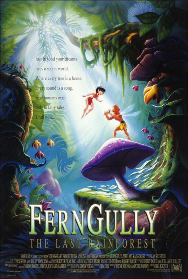 "Ferngully: the last rainforest" tuvo su estreno en 1992. Foto: difusión