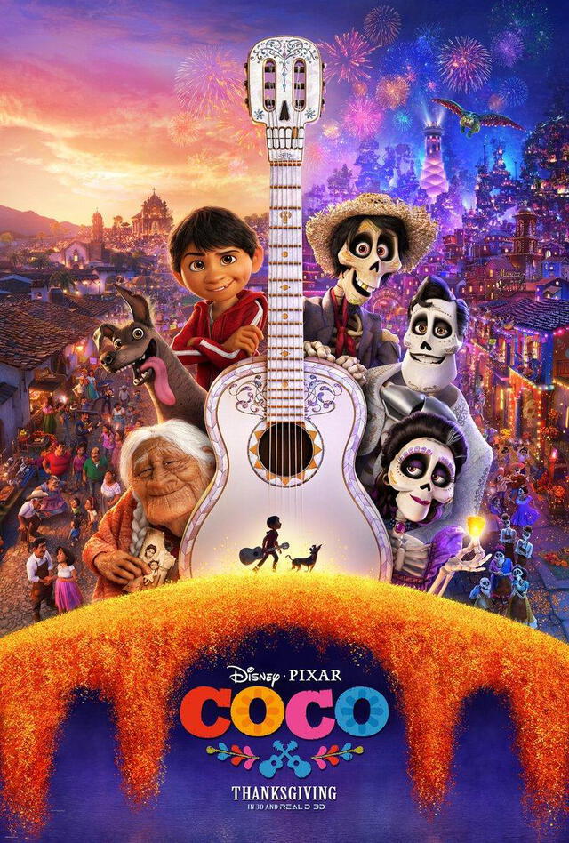 Banner de la película Coco de Disney. Foto: Pixar