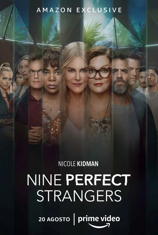 Nine perfect strangers póster oficial. Foto: Amazon Prime Video