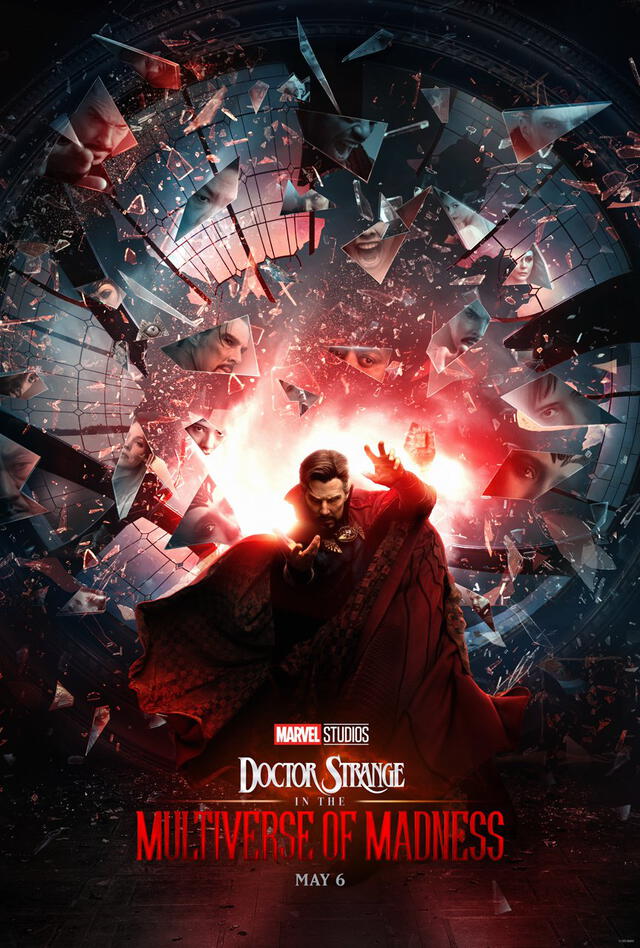 El escudo de Capitana Carter puede ser visto en la parte inferior derecha del póster de Doctor Strange 2. Foto: Marvel Studios