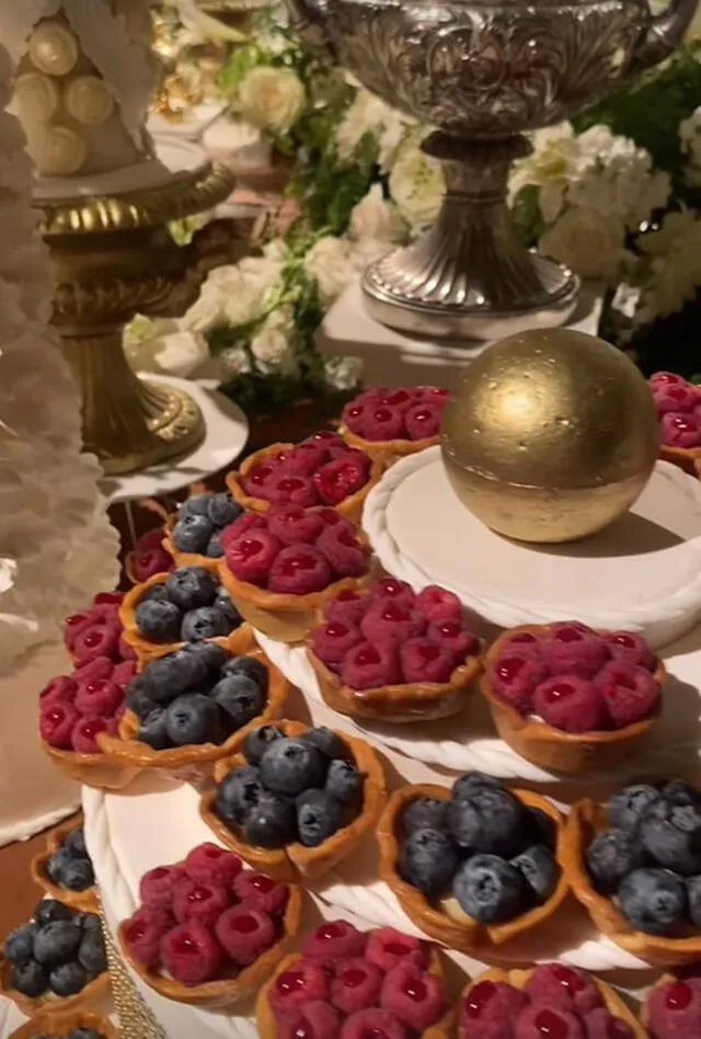 Algunos de los bocaditos de la boda de Brunella Horna.