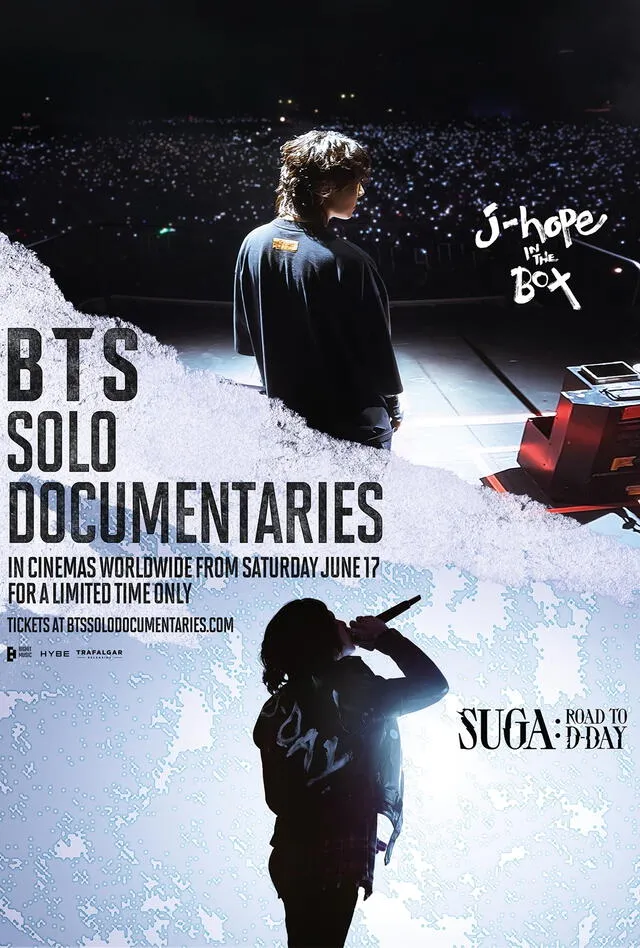  Documentales de J-Hope y Suga en cines. Foto: Big Hit   