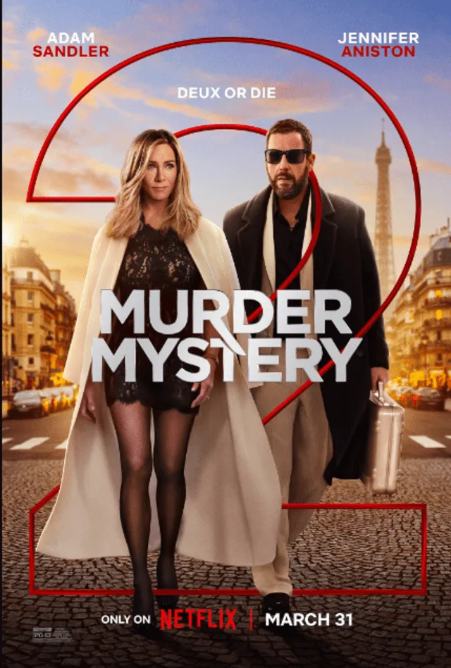 La película 'Murder Mistery 2' le hizo ganar mucho dinero al actor Adam Sandler. Foto: Netflix   