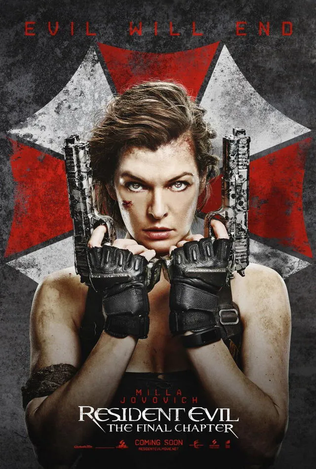 Poster promocional de "Resident Evil: Capítulo Final"