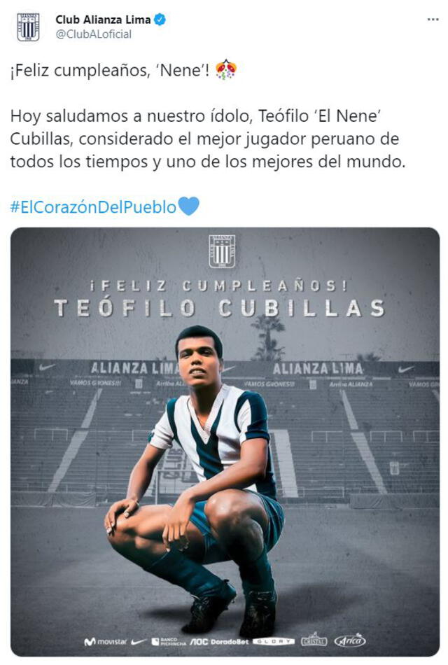 Saludo de Alianza Lima.