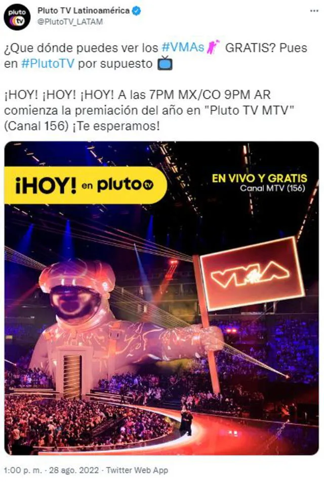 MTV VMAs 2022 en vivo y online, link live stream perú