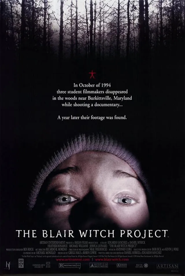 "Le proyecto de la bruja de Blair" llegó a cines en 1999.Foto: IMDb