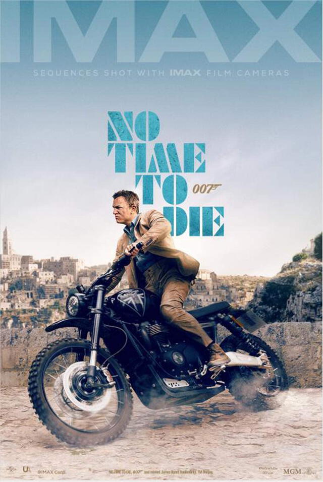 Póster de James Bond: no time to die. Foto: IMAX