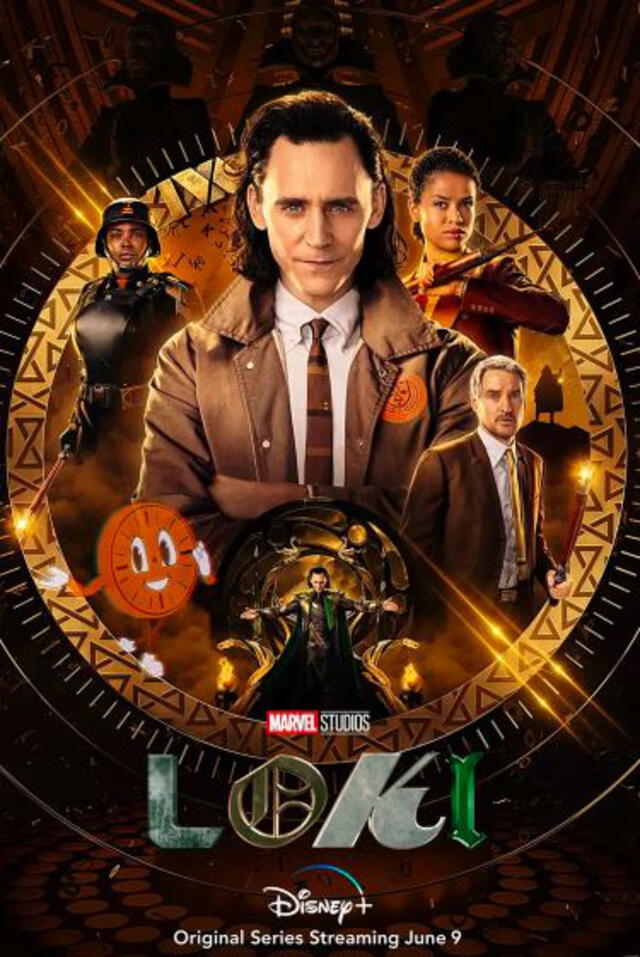 El afiche muestra a los personajes que veremos en Loki. Foto: Marvel Studios