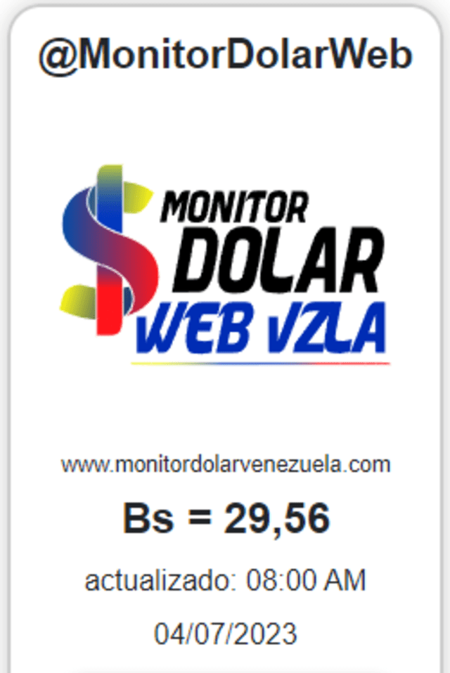  Monitor Dólar HOY, martes 4 de julio: precio del dólar en Venezuela. Foto: monitordolarvenezuela.com   