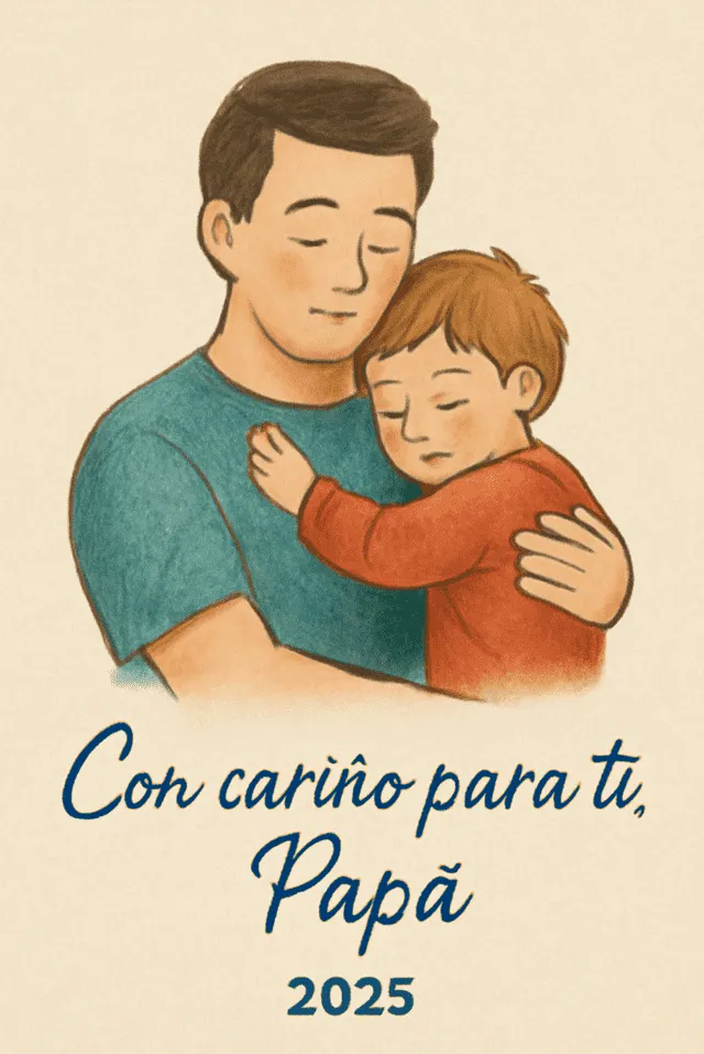 El Día del Padre se celebra el domingo, una ocasión especial para honrar a los padres. Foto: IA. El Día del Padre se celebra el domingo, una ocasión especial para honrar a los padres. Foto: IA.