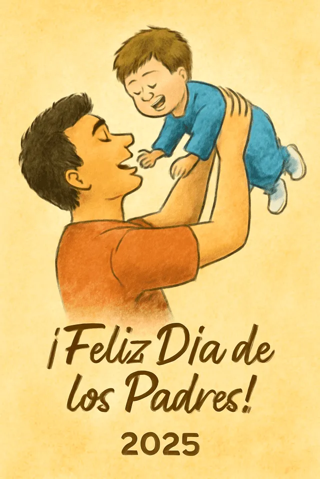 El Día del Padre se celebra el domingo, una ocasión especial para honrar a los padres. Foto: IA. El Día del Padre se celebra el domingo, una ocasión especial para honrar a los padres. Foto: IA.