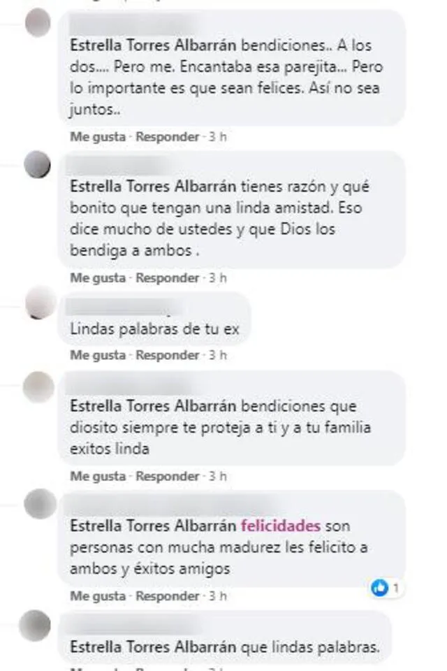 Estrella Torres y Tommy Portugal comparten mensajes en Facebook y usuarios reaccionan