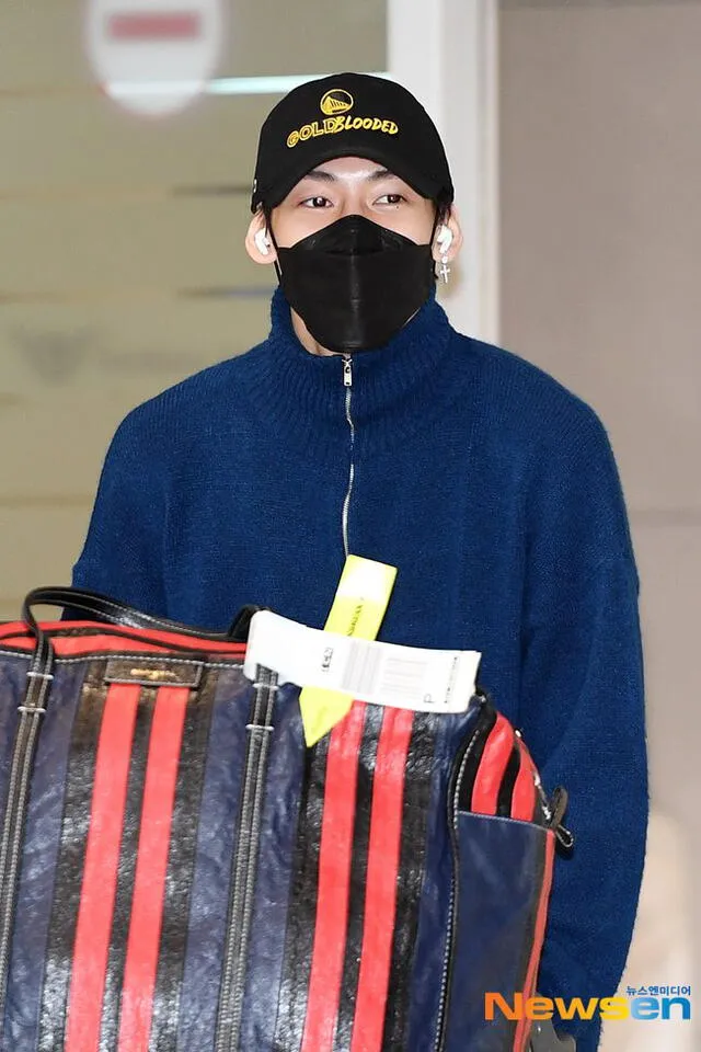 BamBam llega al aeropuerto de Incheon, Corea del Sur. Foto: Newsen