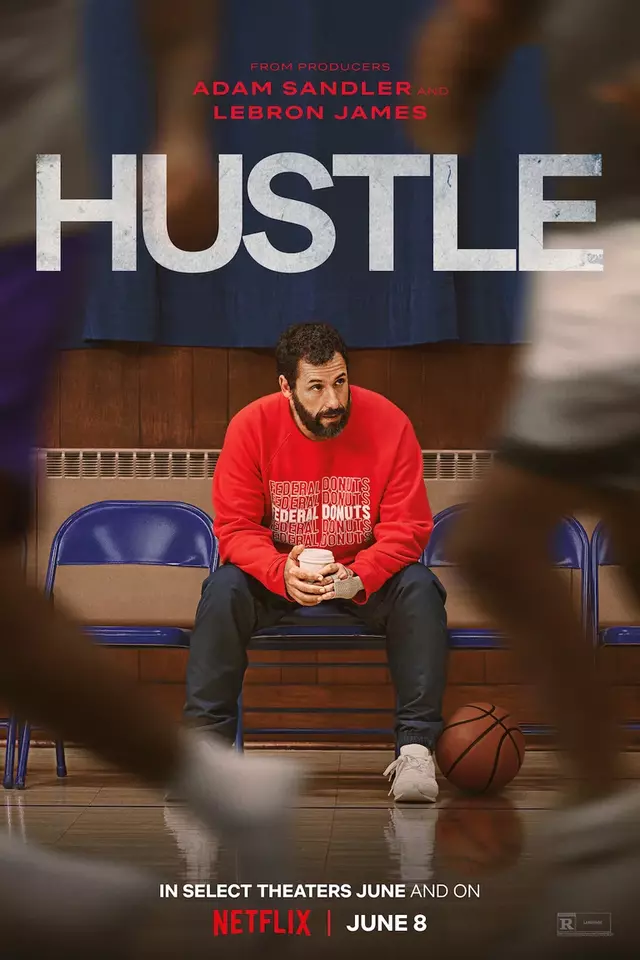 Este drama deportivo nos presenta a Stanley Beren (Sandler), un cazatalentos de basquetbol sin mucha suerte. Foto: Netflix.