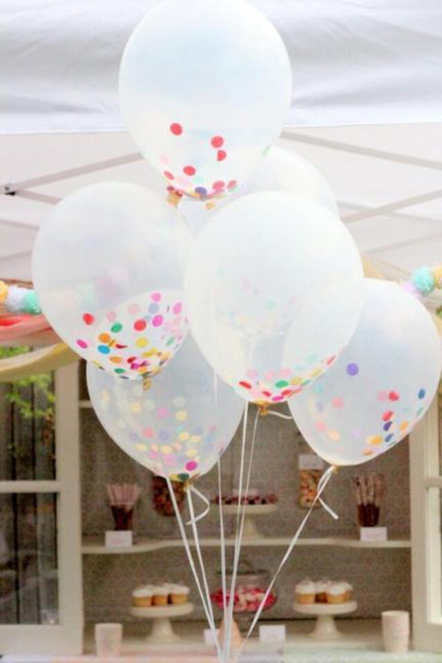 Globos con confeti. (Foto: Etsy)