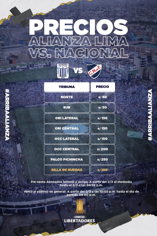 Alianza Lima: venta de entradas