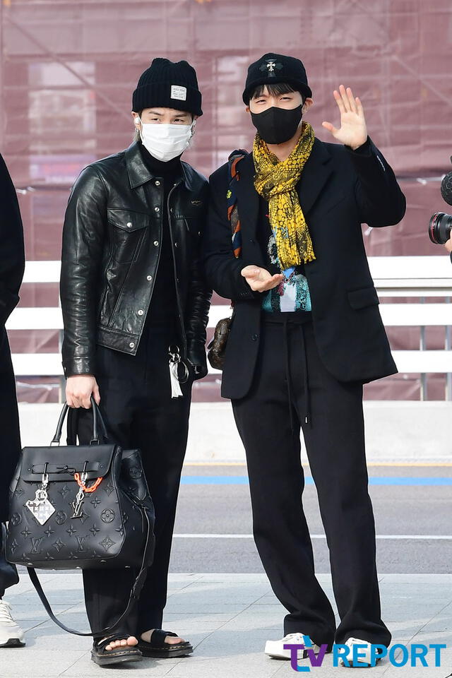 Suga, J-Hope, BTS, Los Ángeles, aeropuerto