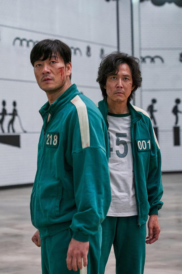 Park Hae Soo y Lee Jung Jae en "El juego del calamar". Foto: Netflix   
