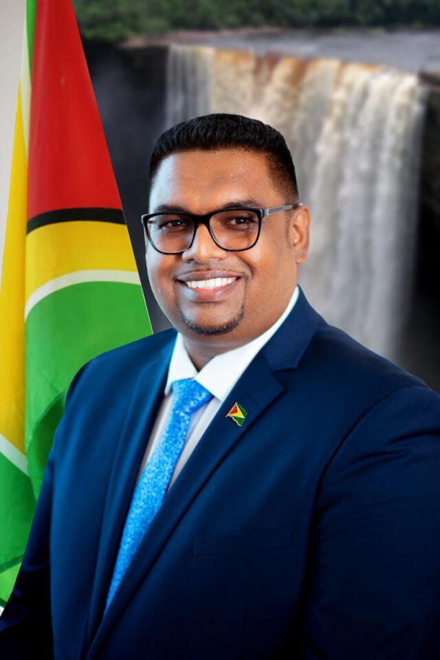  El presidente de Guyana es Mohamed Irfaan Ali. Foto: Office of the president    