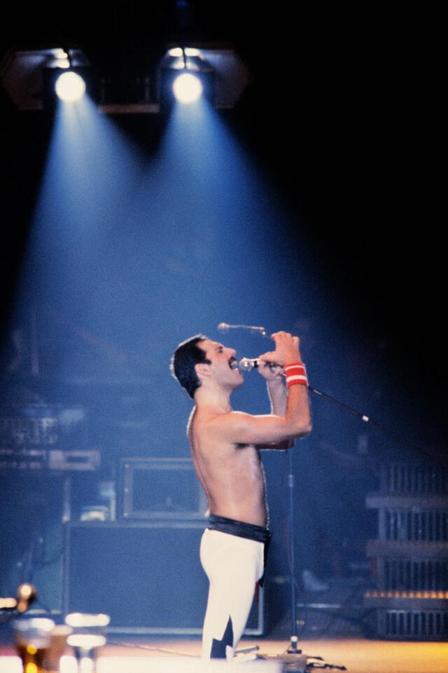 Mercury se unió a la banda Queen en 1970 y se convirtió en el vocalista principal y pianista. Foto: AFP   