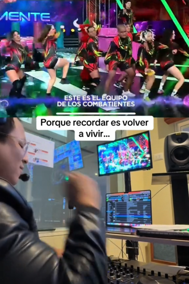  DJ de 'Esto es guerra' comparte video. Foto: Captura TikTok   