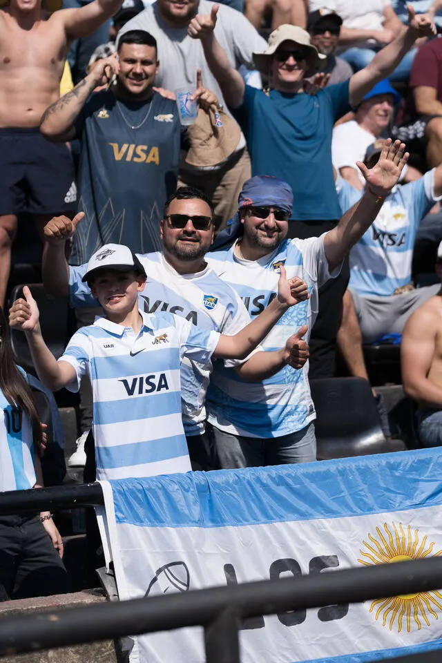 Los hinchas de Los Pumas ya llegaron al estadio. Foto: Los Pumas   