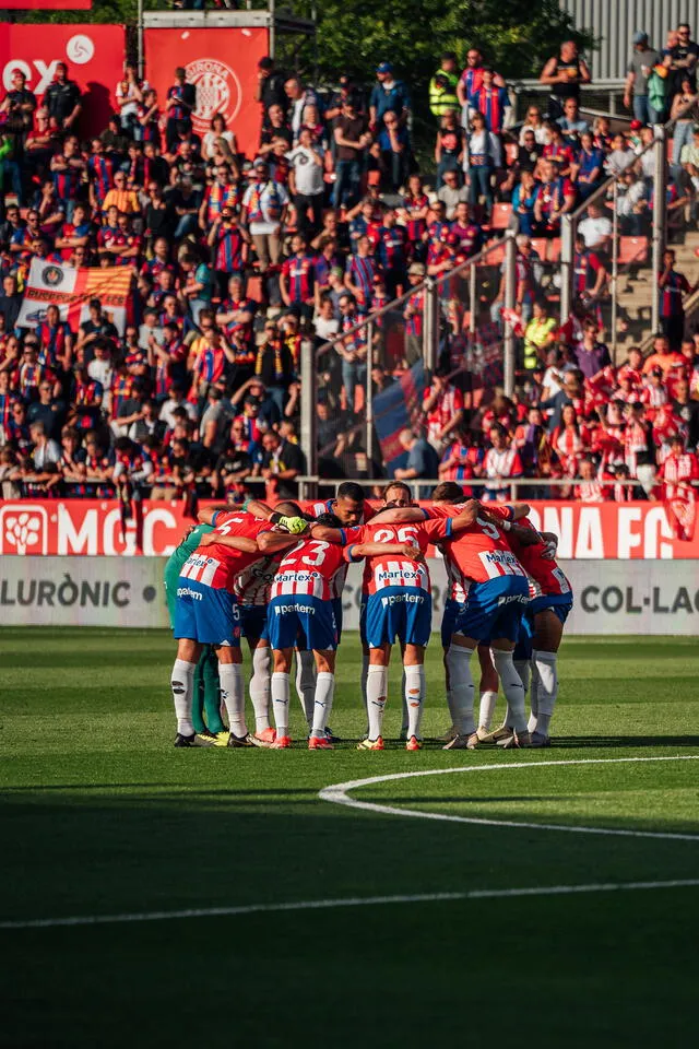  Girona quedó listo para su enfrentamiento ante Barcelona en condición de local. Foto: Girona FC   