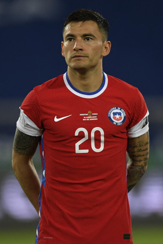 Charles Aránguiz en la Copa América 2021. Foto: AFP   