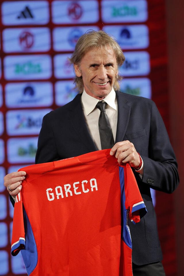 Presentación de Ricardo Gareca en la selección chilena. Foto: AFP Presentación de Ricardo Gareca en la selección chilena. Foto: AFP