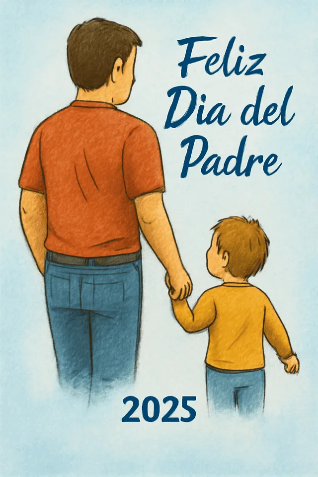 Día del Padre, día para conmemorar a los padres. Foto: IA. Día del Padre, día para conmemorar a los padres. Foto: IA.